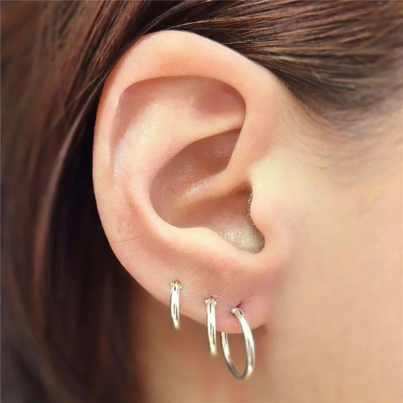 Inspiração de uso do trio de argolas