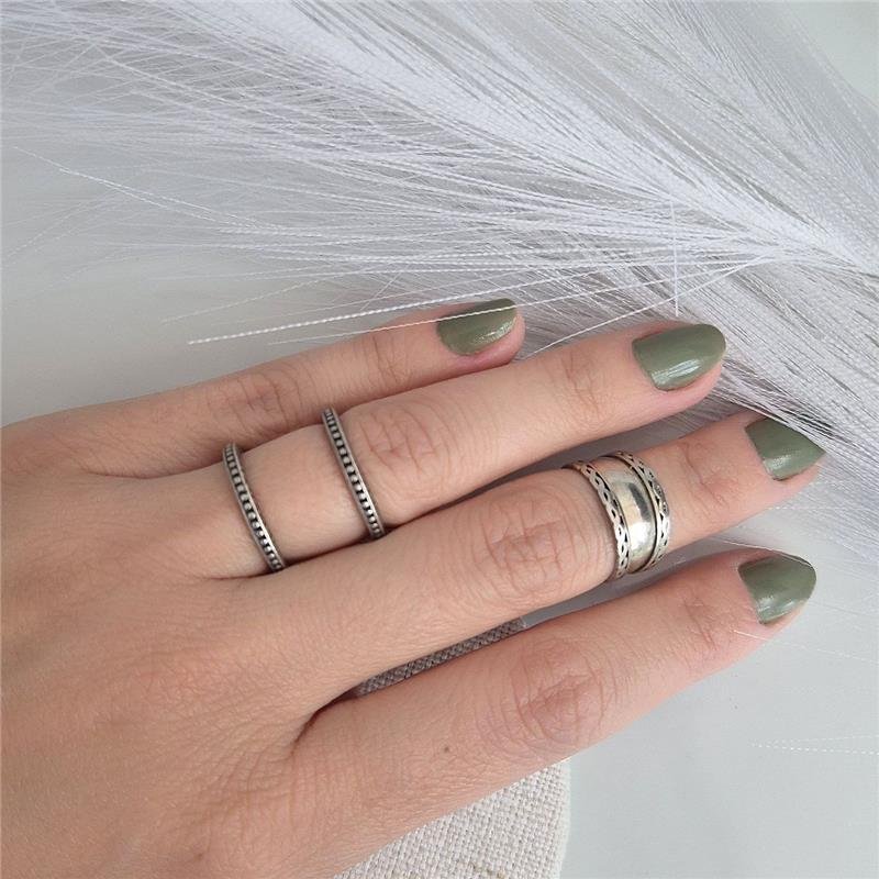 ANEL PRATA 925 FALANGE BOHO TRANÇAS REGULÁVEL