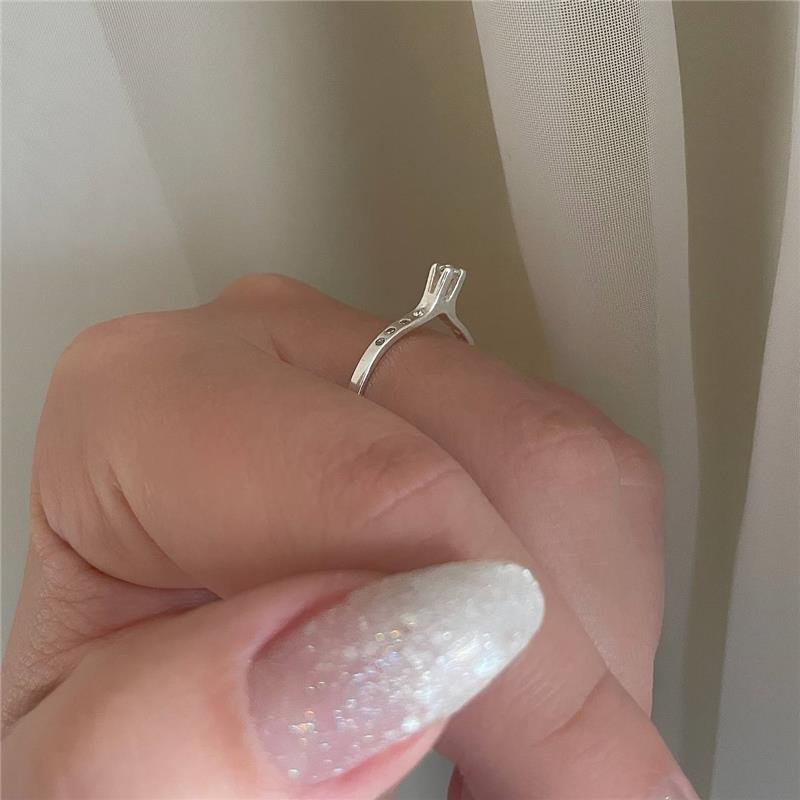 ANEL PRATA 925 NOIVADO SOLITÁRIO CRAVEJADO