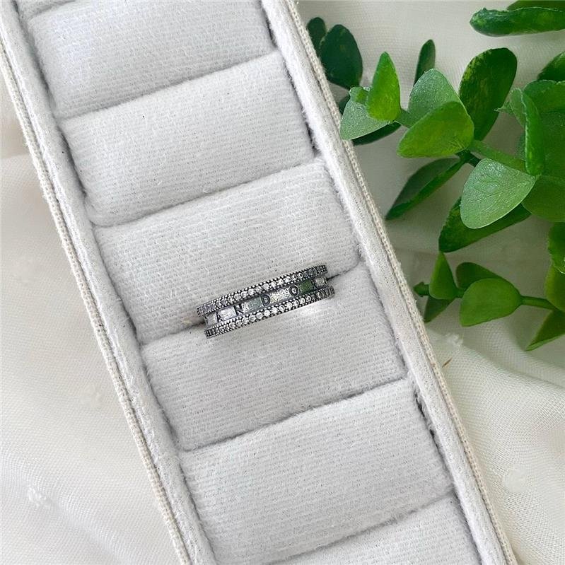 ANEL PRATA 925 ALIANÇA TRÊS LINHAS CRAVEJADO