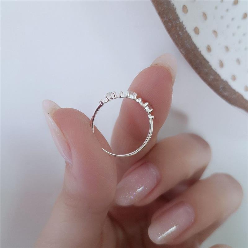 ANEL PRATA 925 ALIANCINHA 3 ZIRCONIAS