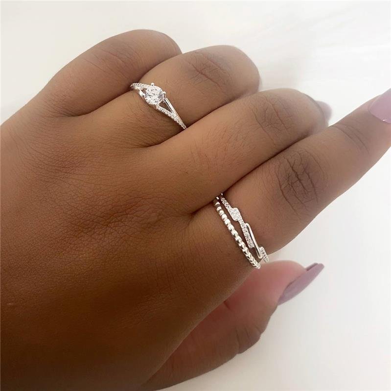 ANEL PRATA 925 ALIANCINHA BOLINHAS