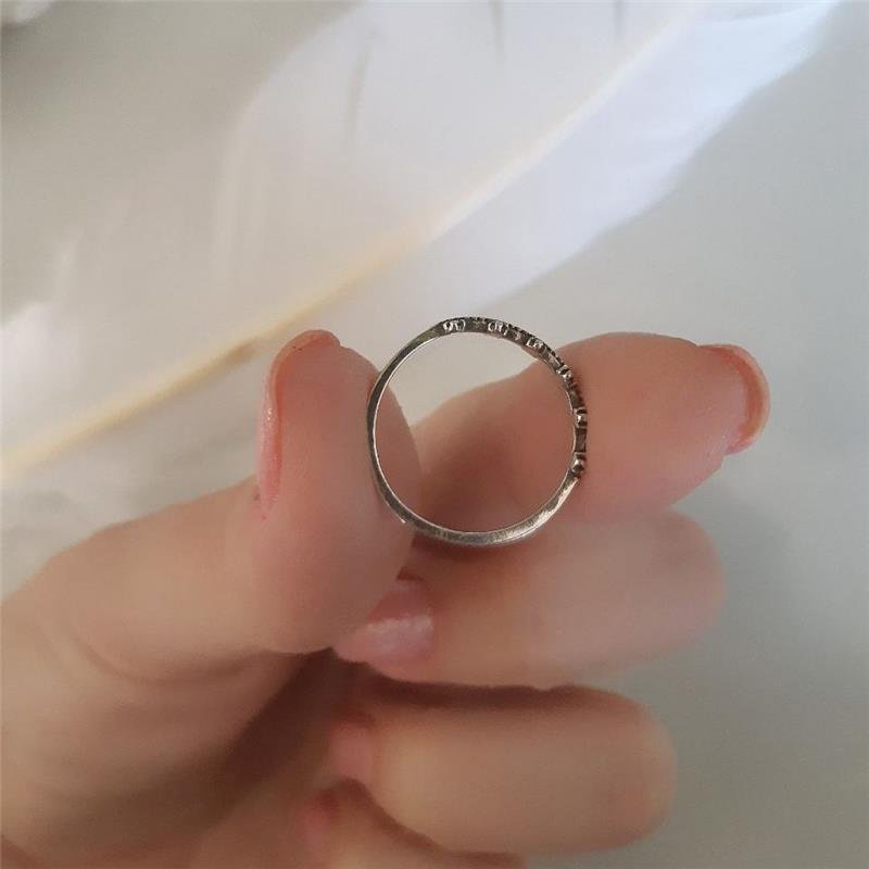 ANEL PRATA 925 ALIANCINHA COM ZIRCÔNIAS