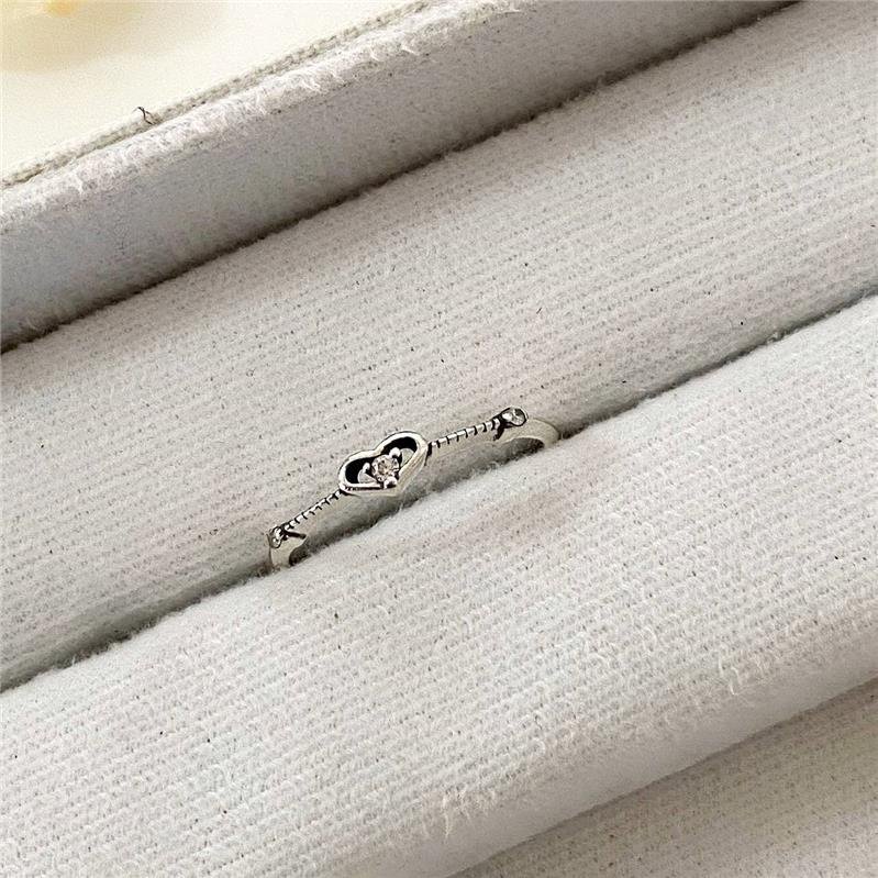 ANEL PRATA 925 ALIANCINHA CORAÇÃO