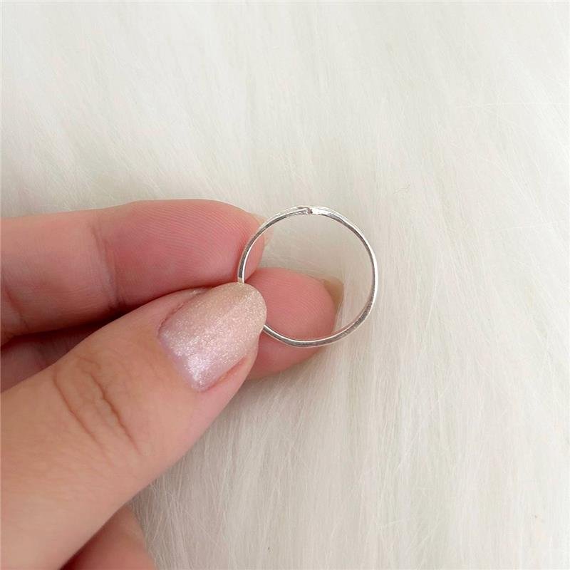 ANEL PRATA 925 ALIANCINHA DUAS LINHA DETALHE V