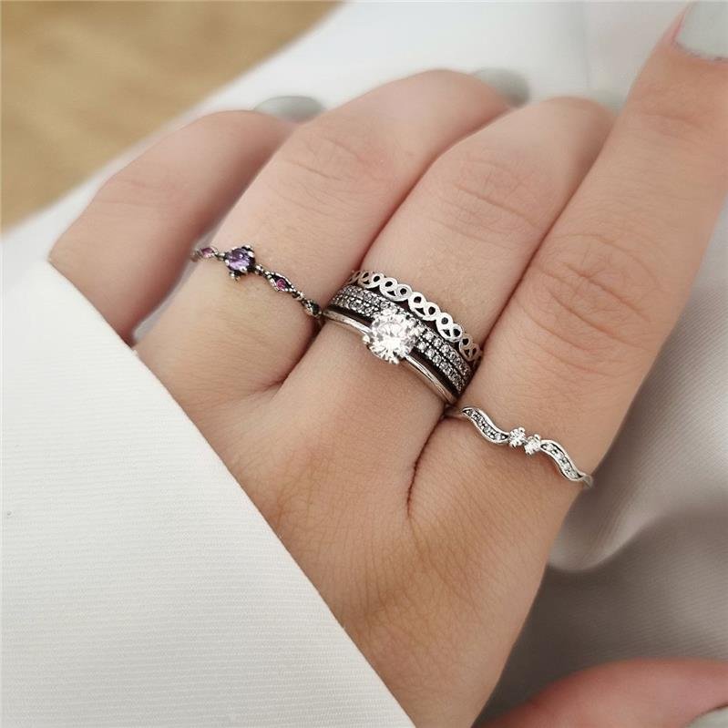 ANEL PRATA 925 ALIANCINHA FLOR PEDRAS COLORIDAS