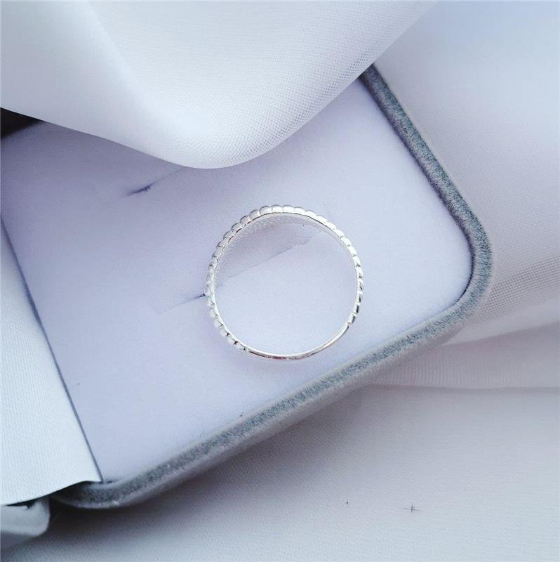 ANEL PRATA 925 ALIANCINHA FRISOS TRABALHADO