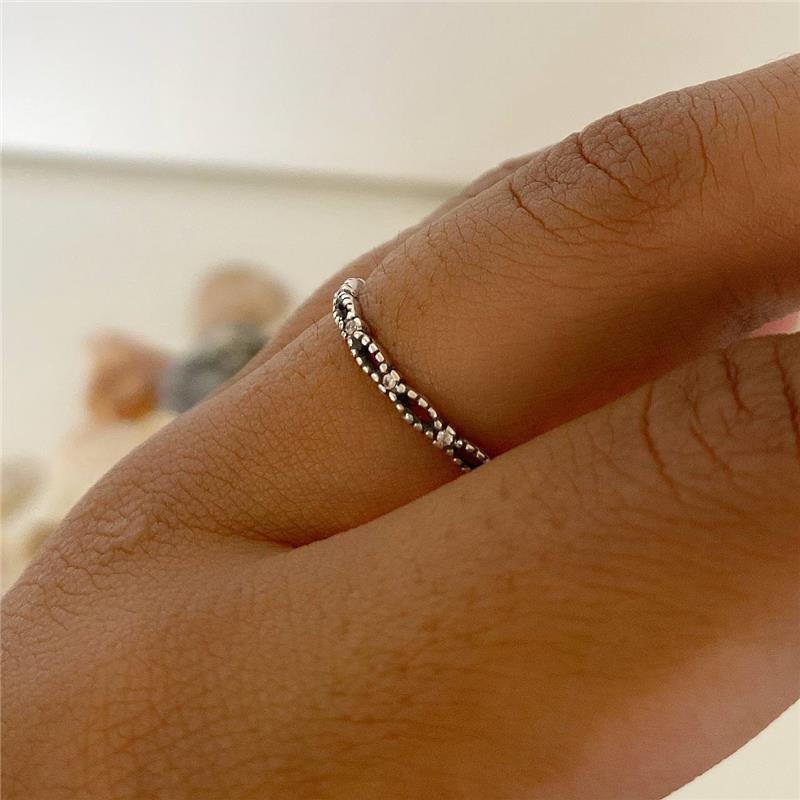 ANEL PRATA 925 ALIANCINHA INFINITO 