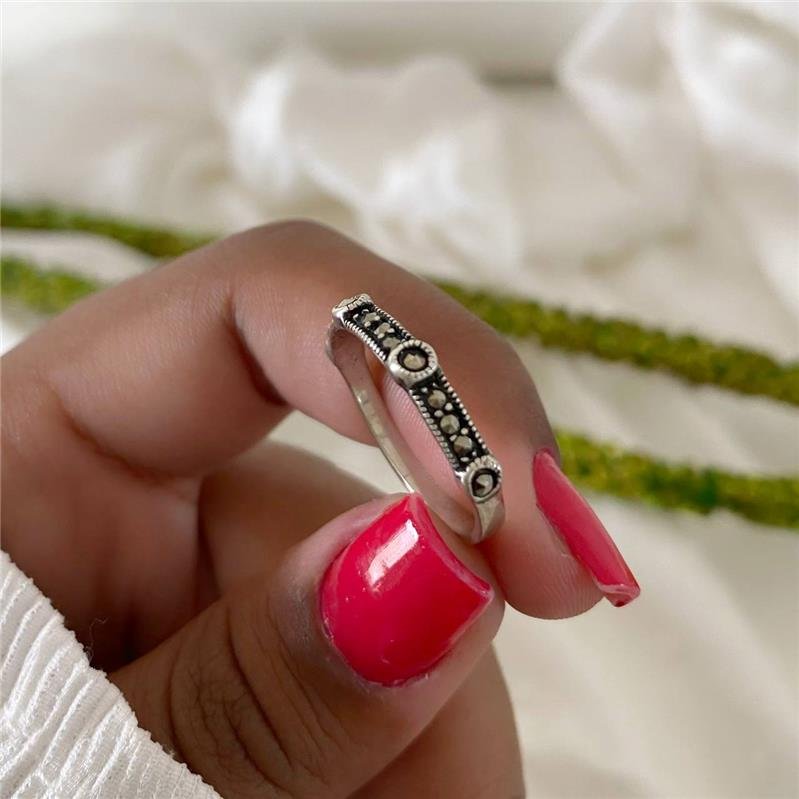 ANEL PRATA 925 ALIANCINHA QUATRO BOLINHAS