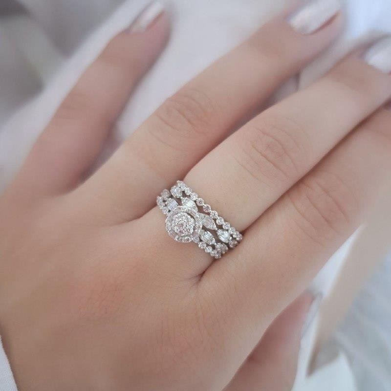 ANEL PRATA 925 APARADOR CRAVEJADO