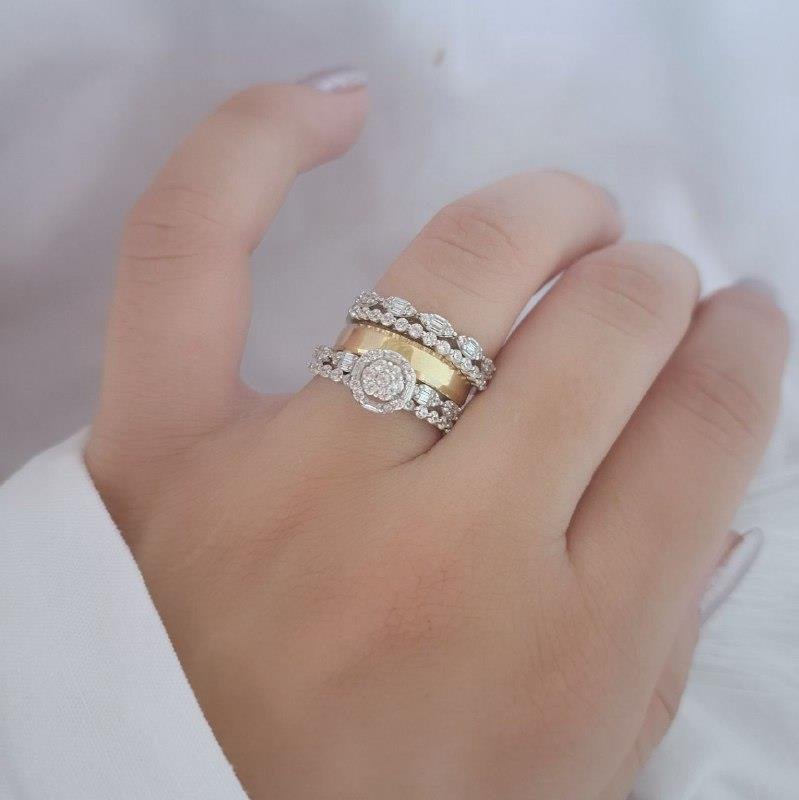 ANEL PRATA 925 APARADOR CRAVEJADO