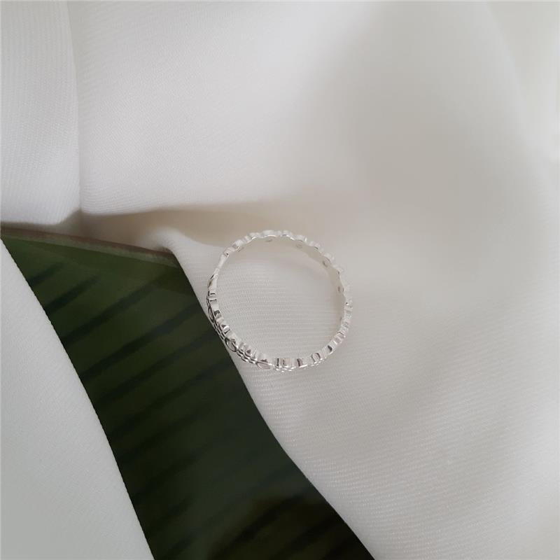 ANEL PRATA 925 APARADOR DE ALIANÇA FLORES