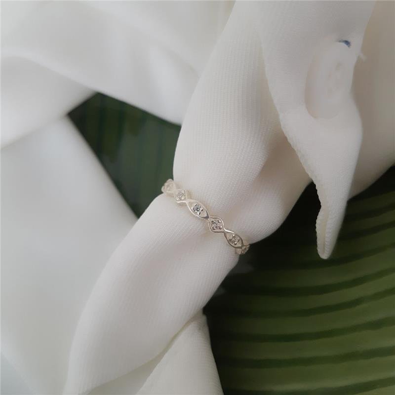 ANEL PRATA 925 APARADOR DE ALIANÇA GEOMÉTRICO