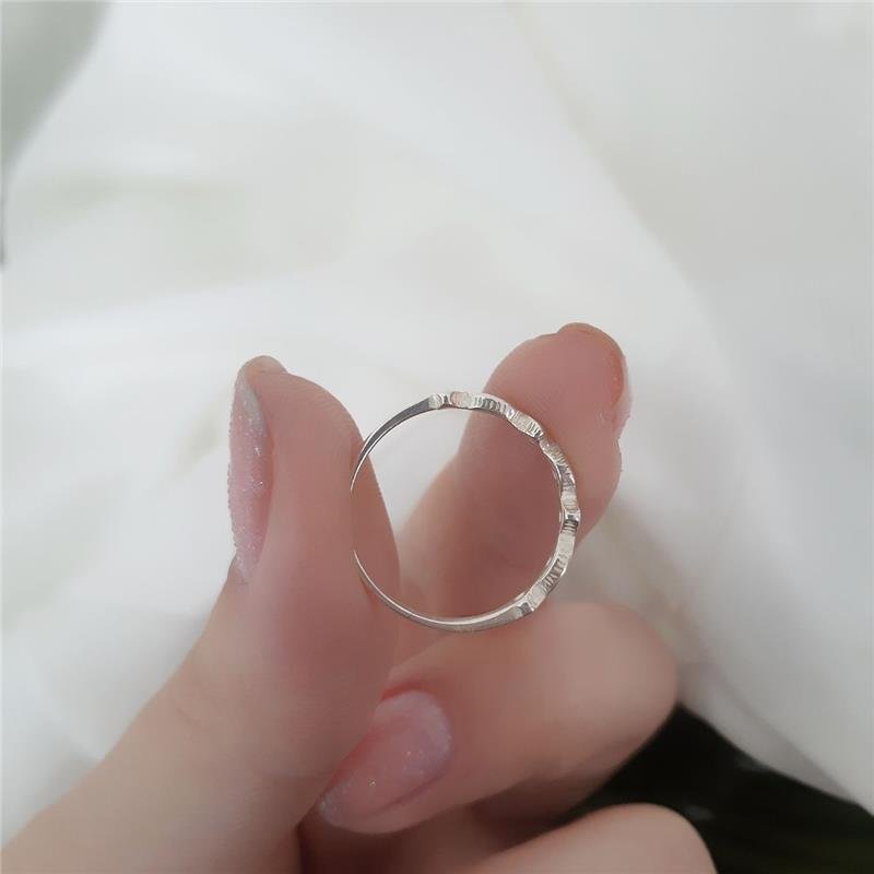 ANEL PRATA 925 APARADOR DE ALIANÇA GEOMÉTRICO