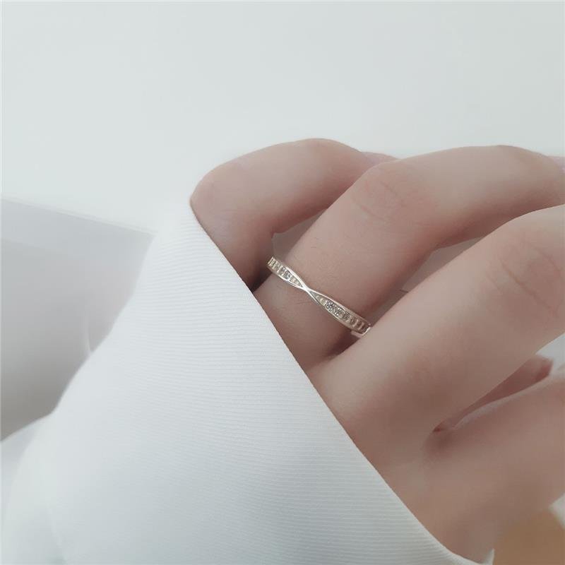 ANEL PRATA 925 APARADOR DE ALIANÇA INFINITO