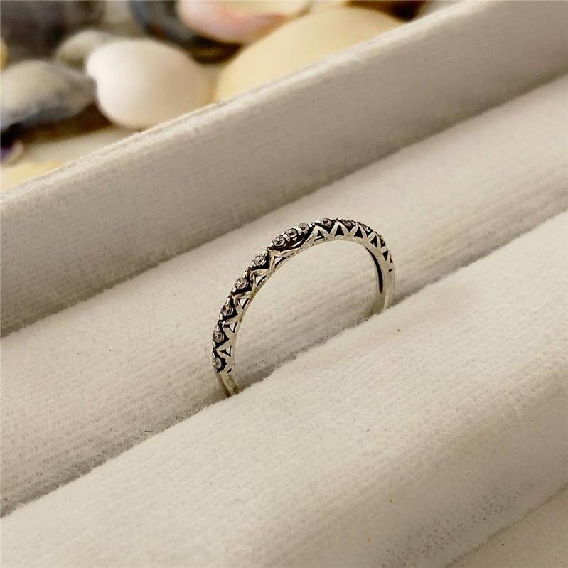 ANEL PRATA 925 APARADOR DE ALIANÇA LOSANGOS