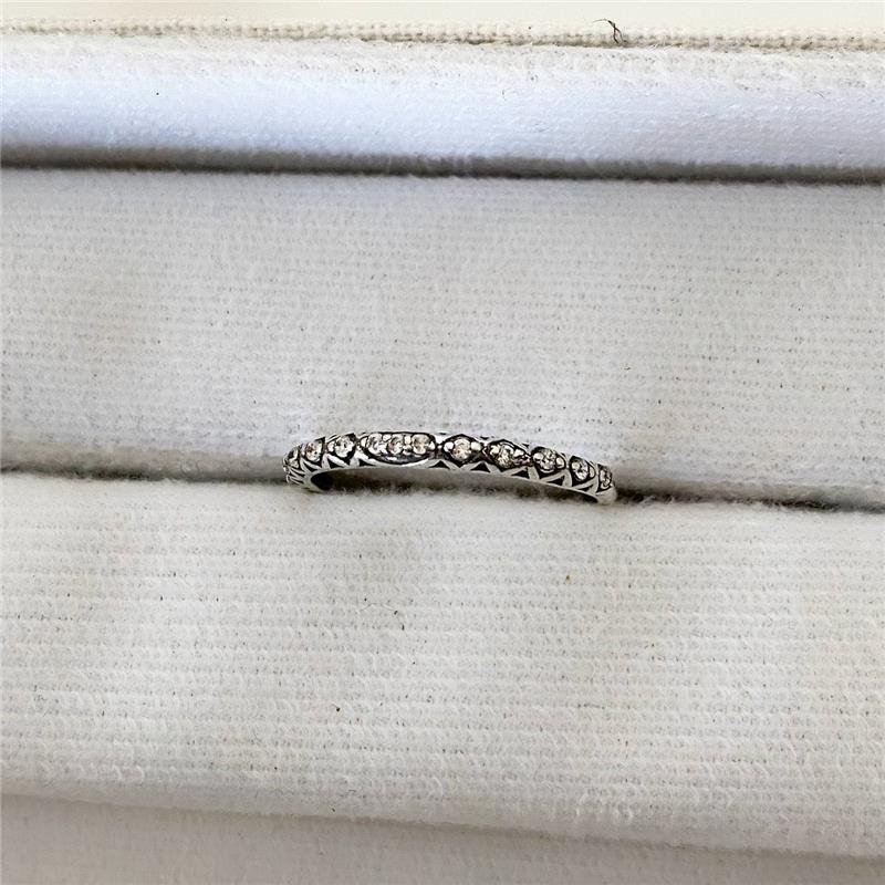 ANEL PRATA 925 APARADOR DE ALIANÇA LOSANGOS