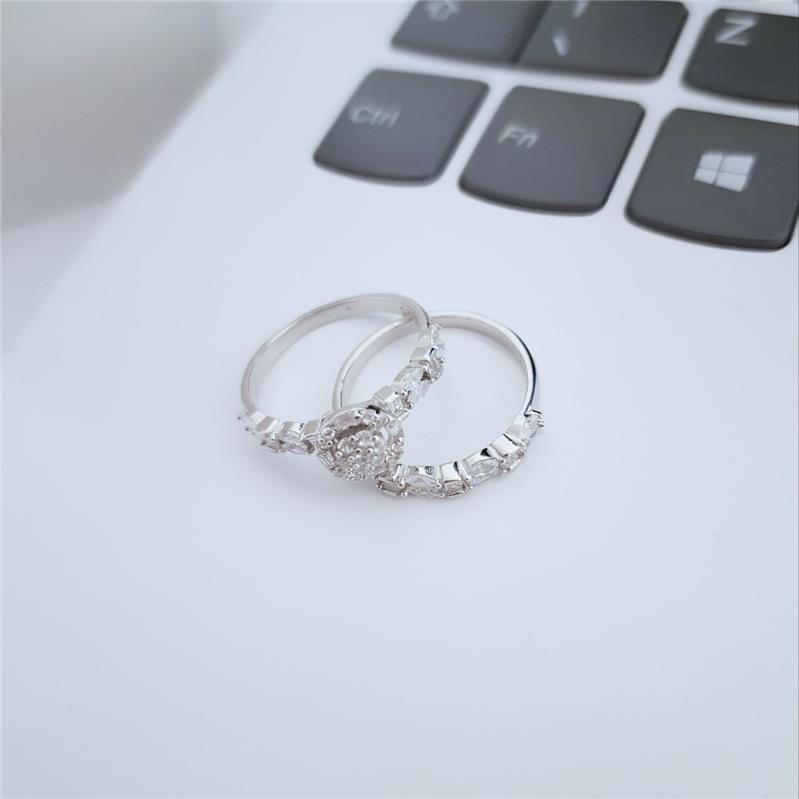 ANEL PRATA 925 APARADOR E SOLITÁRIO REDONDO 