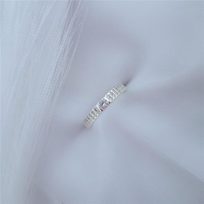 ANEL PRATA 925 APARADOR ZIRCONIA QUADRADA