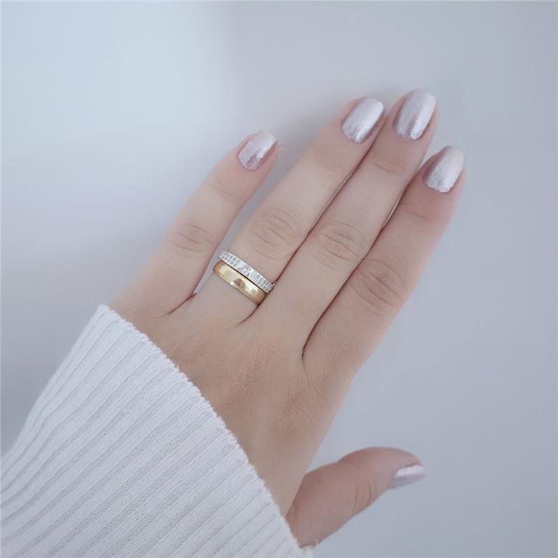 ANEL PRATA 925 APARADOR ZIRCONIA QUADRADA