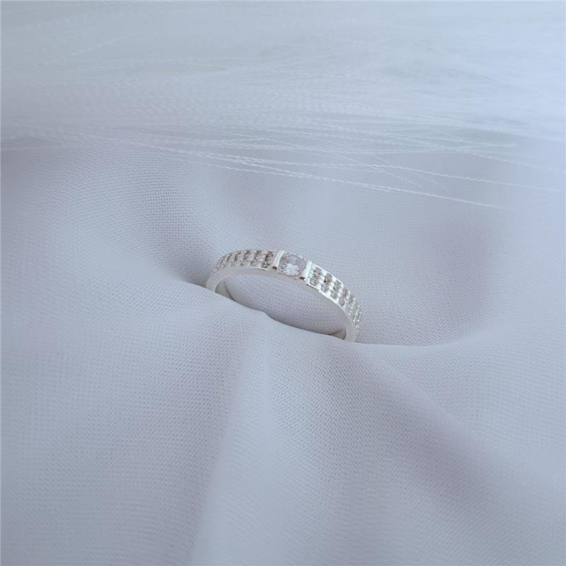 ANEL PRATA 925 APARADOR ZIRCONIA QUADRADA