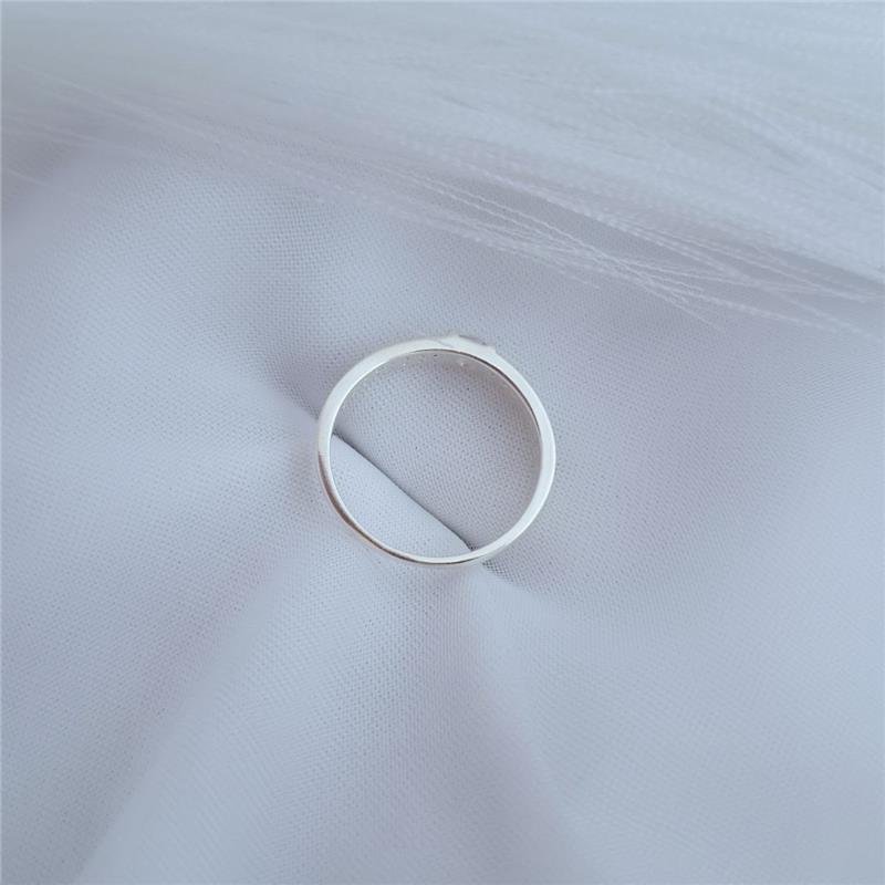 ANEL PRATA 925 APARADOR ZIRCONIA QUADRADA