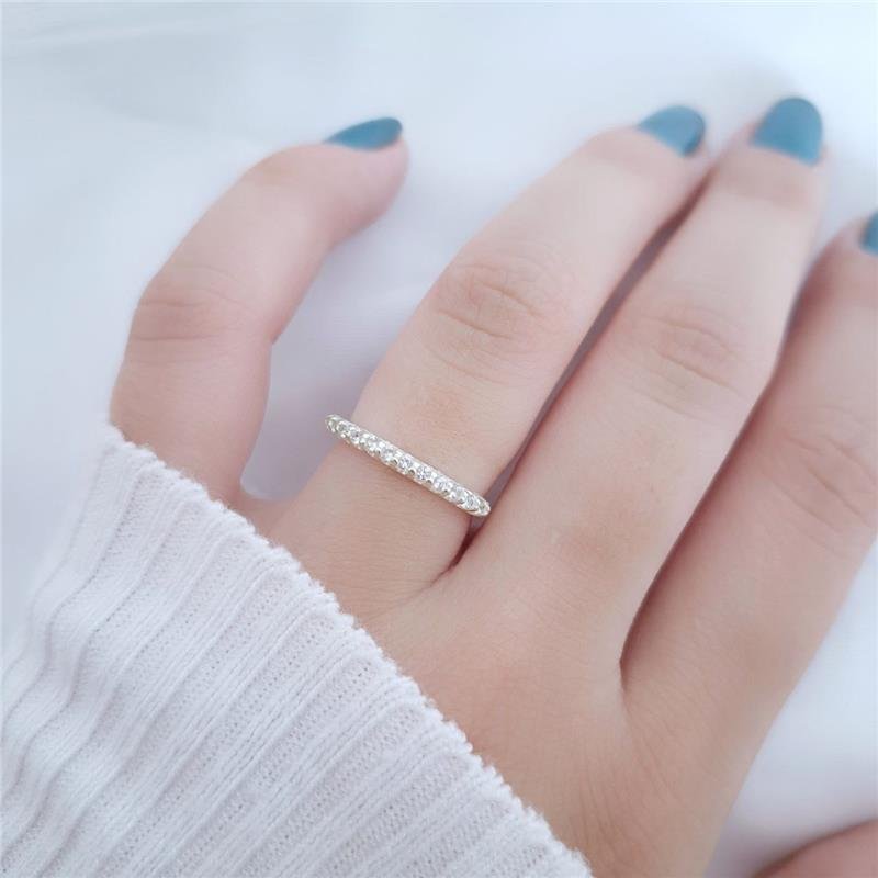 ANEL PRATA 925 APARADOR ZIRCONIAS ALTAS