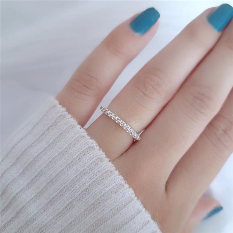 ANEL PRATA 925 APARADOR ZIRCONIAS ALTAS