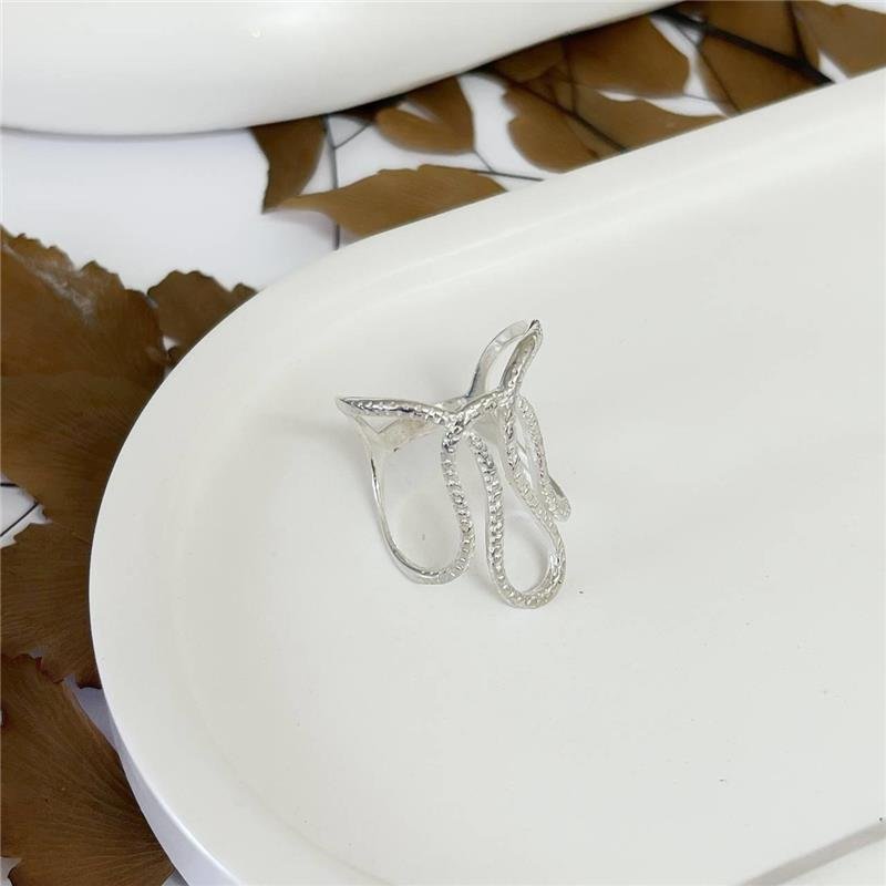 ANEL PRATA 925 ARO DUPLO VOLTAS TRABALHADO ESCAMAS