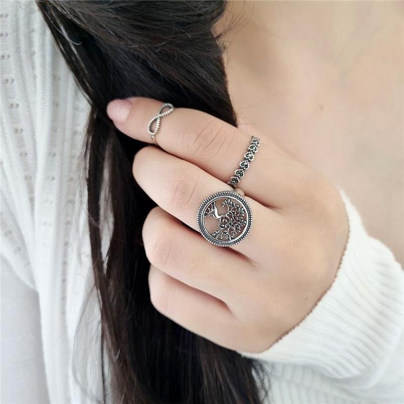 ANEL PRATA 925 ÁRVORE DA VIDA