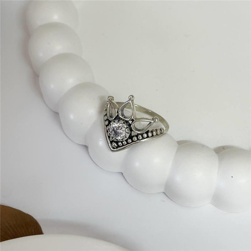 ANEL PRATA 925 BALI COROA 3 ZIRCONIAS