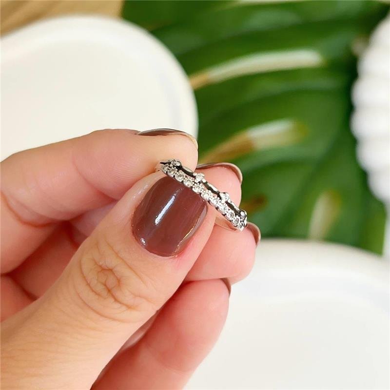 ANEL PRATA 925 BALI DUAS LINHAS TRABALHADAS COM ZIRCÔNIAS CRAVEJADAS
