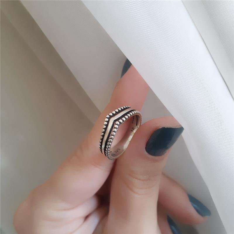 ANEL PRATA 925 BICO TRIPLO