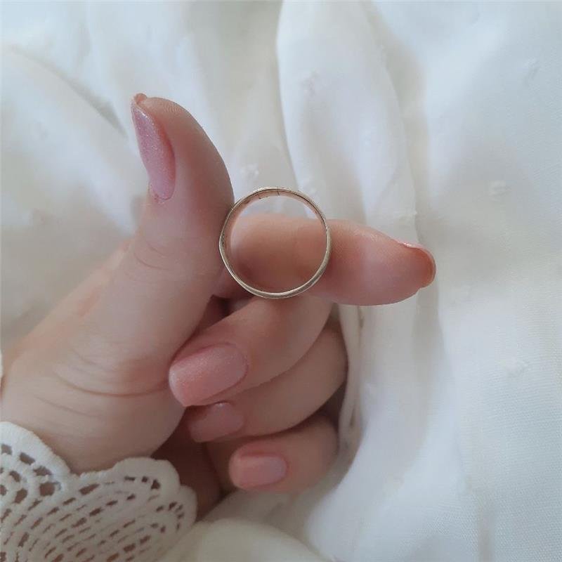 ANEL PRATA 925 BOHO LISO COM DETALHES 