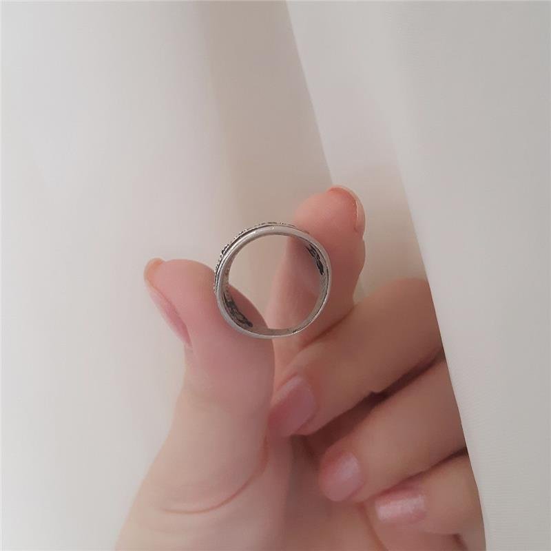 ANEL PRATA 925 BOHO TRANÇADO OVAL