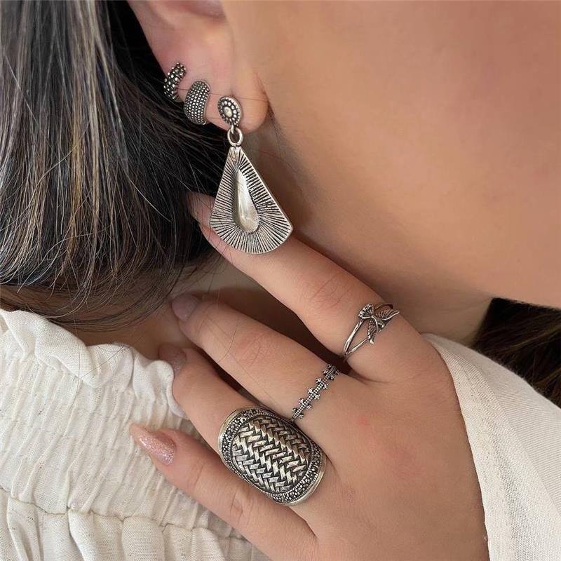 ANEL PRATA 925 BOHO TRANÇADO OVAL