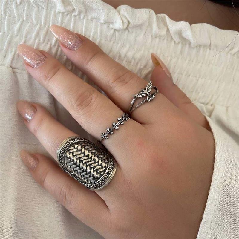 ANEL PRATA 925 BOHO TRANÇADO OVAL