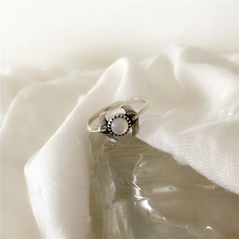 ANEL PRATA 925 CAUDAS COM PEDRA