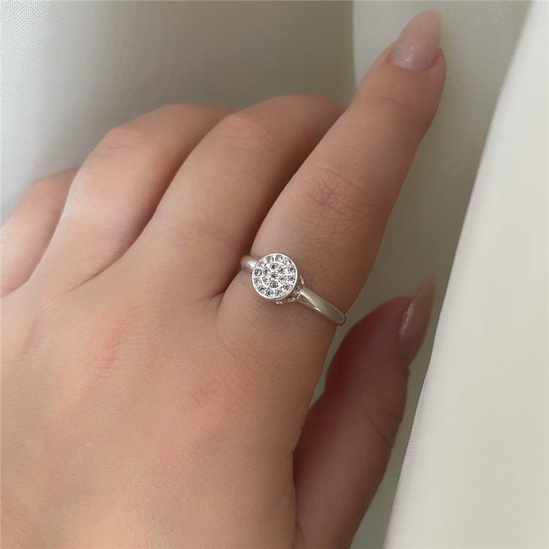 ANEL PRATA 925 CÍRCULO CRAVEJADO