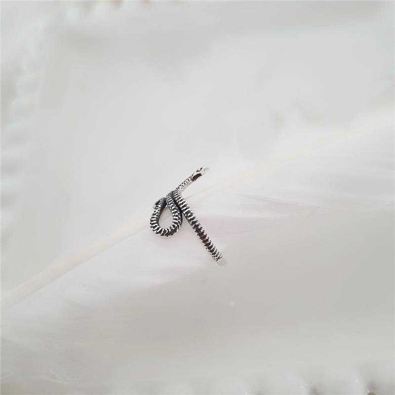 ANEL PRATA 925 COBRA TRABALHADA