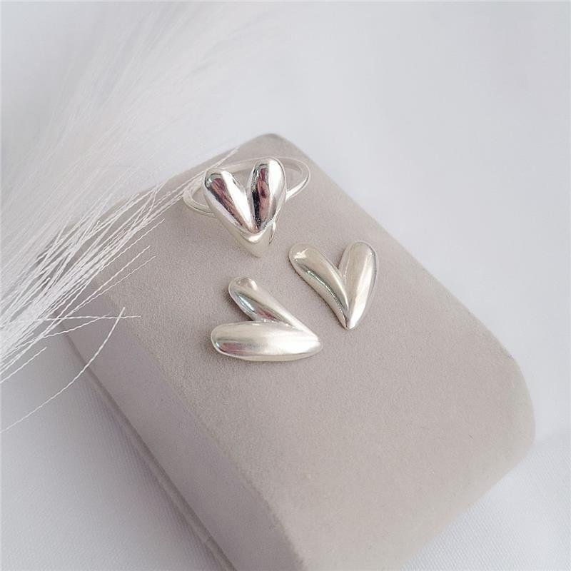 ANEL PRATA 925 CORAÇÃO ABAULADO