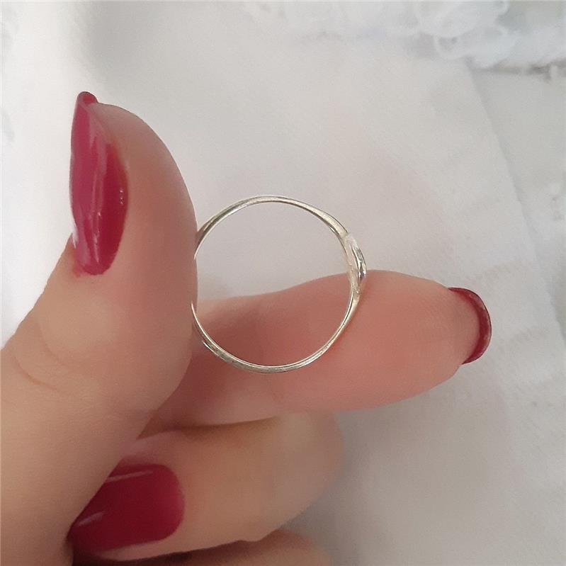 ANEL PRATA 925 CORAÇÃO COM CRUZ 