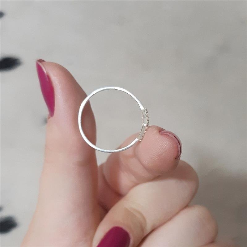 ANEL PRATA 925 CORAÇÃO CRAVEJADO VAZADO