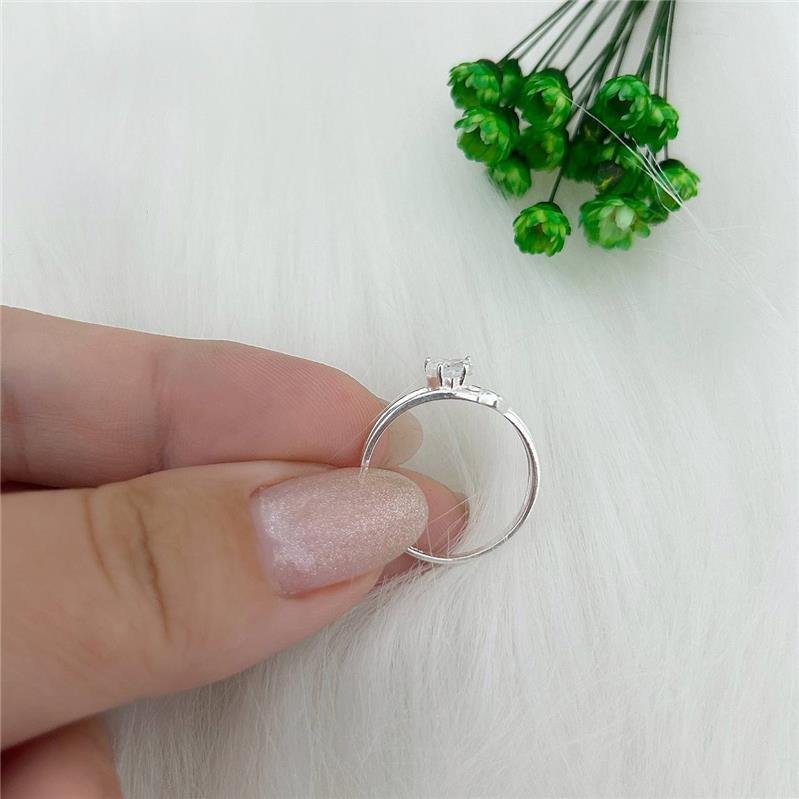 ANEL PRATA 925 CORAÇÃO DUPLO VAZADO 