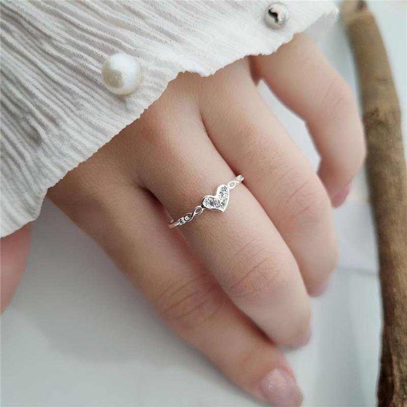 ANEL PRATA 925 CORAÇÃO INFINITO PEDRAS COLORIDAS