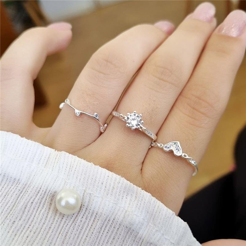 ANEL PRATA 925 CORAÇÃO INFINITO PEDRAS COLORIDAS