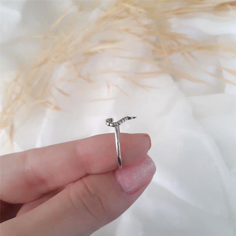 ANEL PRATA 925 CORAÇÃO TERÇO BOLINHAS