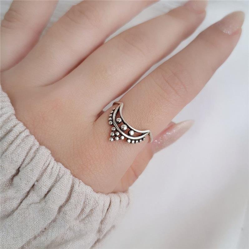 ANEL PRATA 925 COROA BUDA