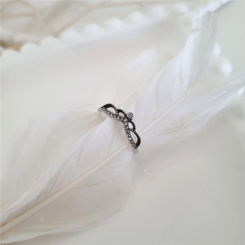 ANEL PRATA 925 COROA PRINCESA