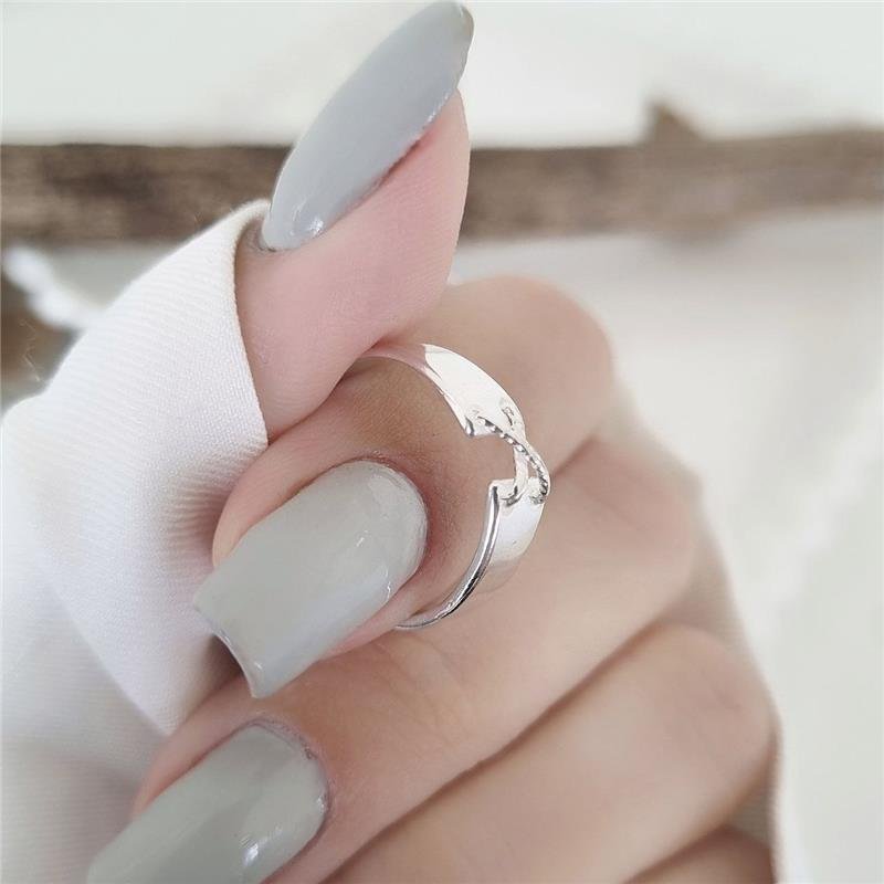 ANEL PRATA 925 COSTURA EM X